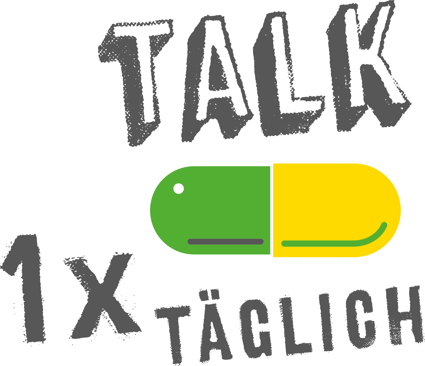 Talk 1 mal täglich (Illustration mit Pille)